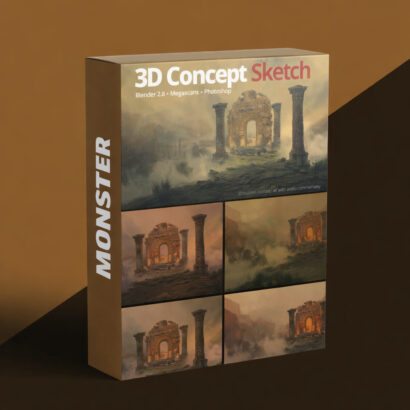 Concept Art Full workflow tutorial from Blender to Photoshop