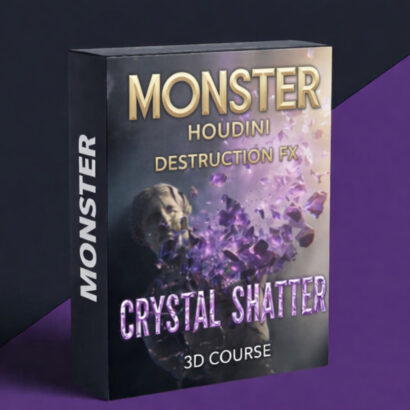 MONSTER Houdini Destruction FX Crystal Shatter
