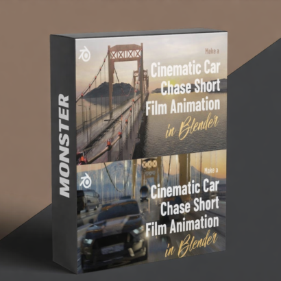 Make a Cinematic Car Chase Short Film Animation in Blender